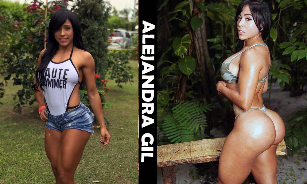 Colombian fitness model Alejandra Gil from Cali, Colombia