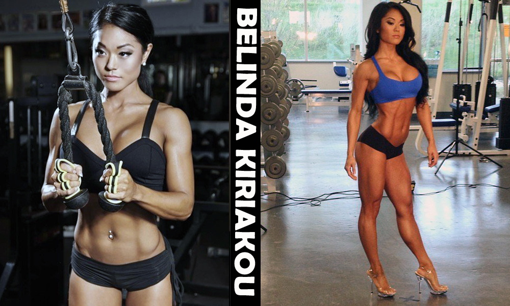 Korean fitness model Belinda Kiriakou from Edmonton Canada