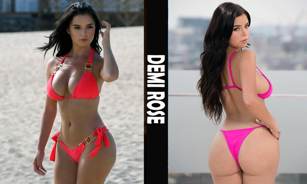 Hot International Fitness Model Demi Rose from Birmingham, United Kingdom