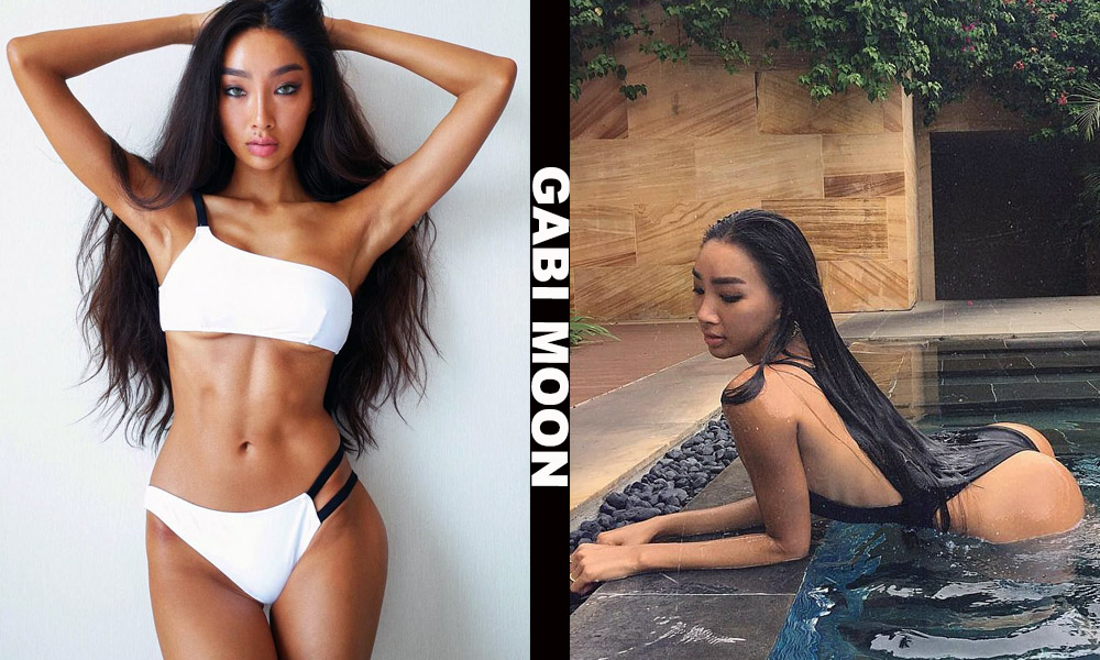 Asian fitness model Gabi Moon from Incheon, South Korea