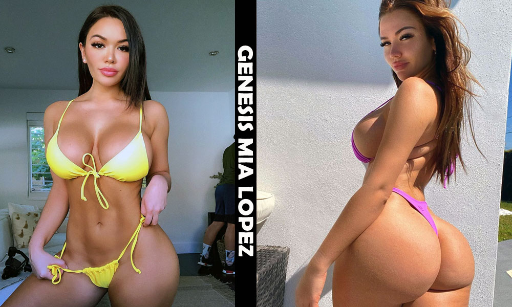 Latina fitness model Genesis Mia Lopez from Miami, Florida