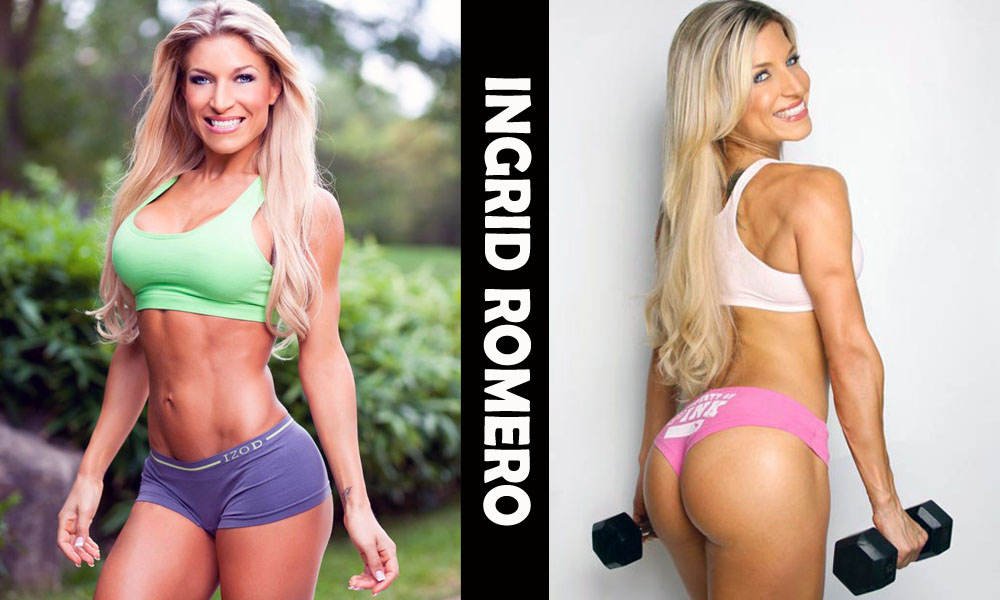 Fitness model Ingrid Romero from Barcelona, Spain