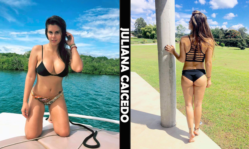 Colombian fitness model Juliana Caicedo from Bogota, Colombia