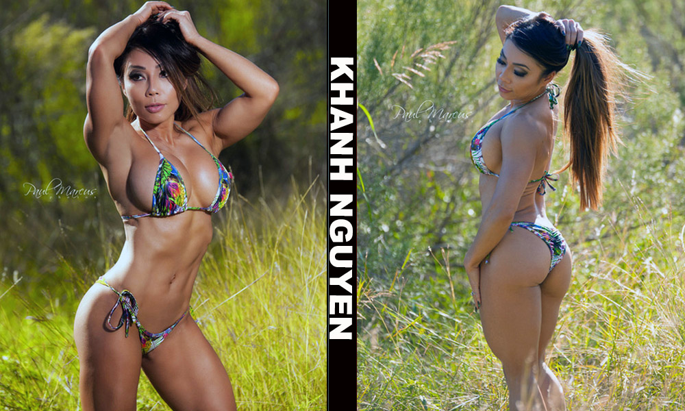 Asian fitness model Khanh Nguyen from Vietnam