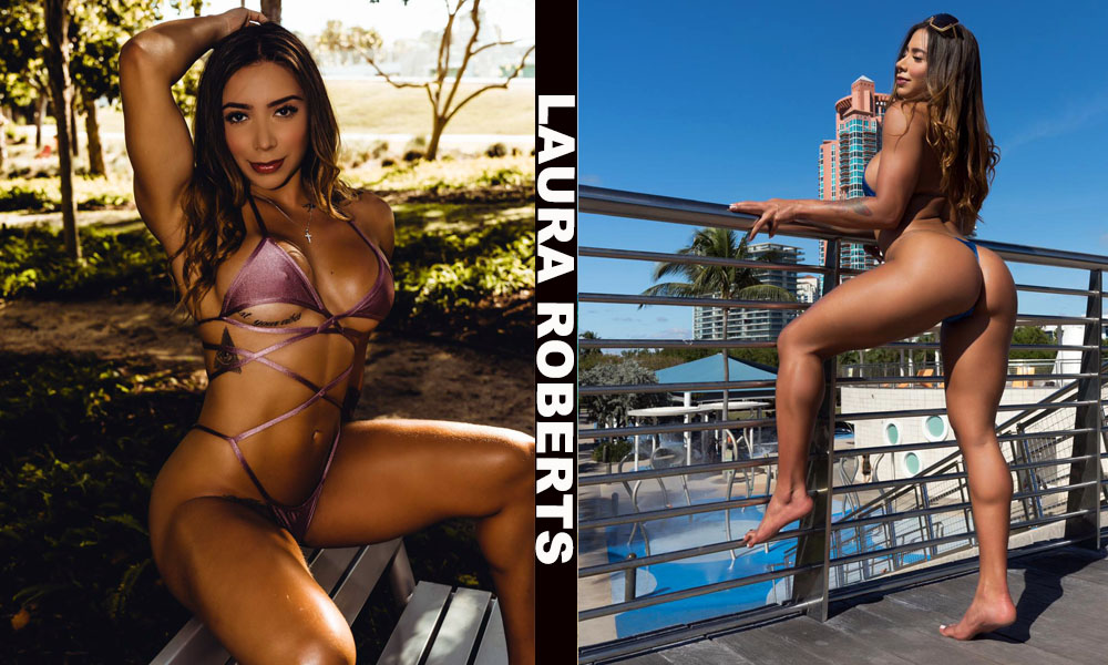 Colombian fitness model Laura Roberts from Cali, Colombia