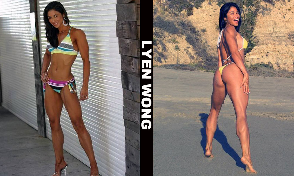 Asian fitness model Lyen Wong from Matanzas, Cuba