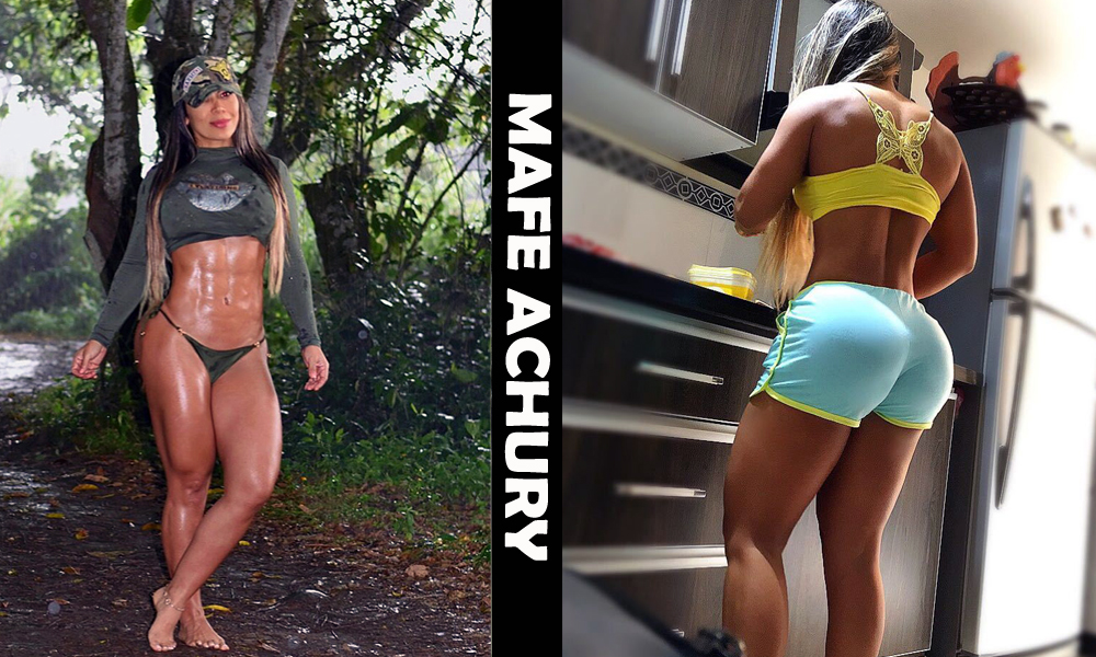Colombian fitness model Mafe Achury from Colombia
