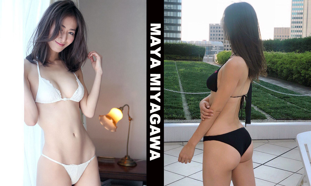 Asian fitness model Maya Miyagawa from Tokyo, Japan