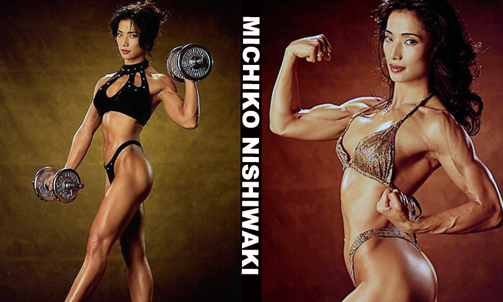 Asian fitness model Michiko Nishiwaki from Funabashi, Chiba, Japan