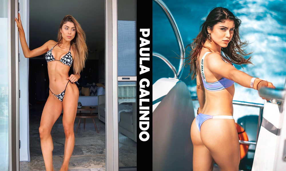 Colombian fitness model Paula Galindo from Bogata, Colombia