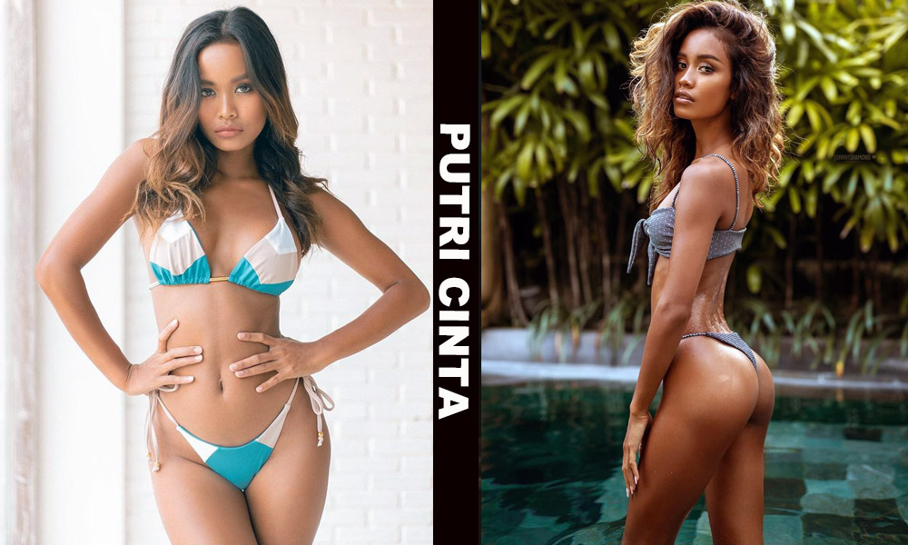 Asian fitness model Putri Cinta from Java, Indonesia