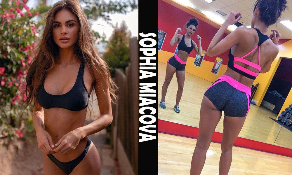 Hot American Fitness Model Sophia Miacova from Houston, Texas