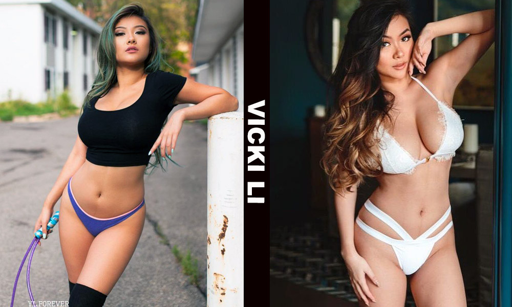 Asian fitness model Vicki Li from Houston, Texas, United States