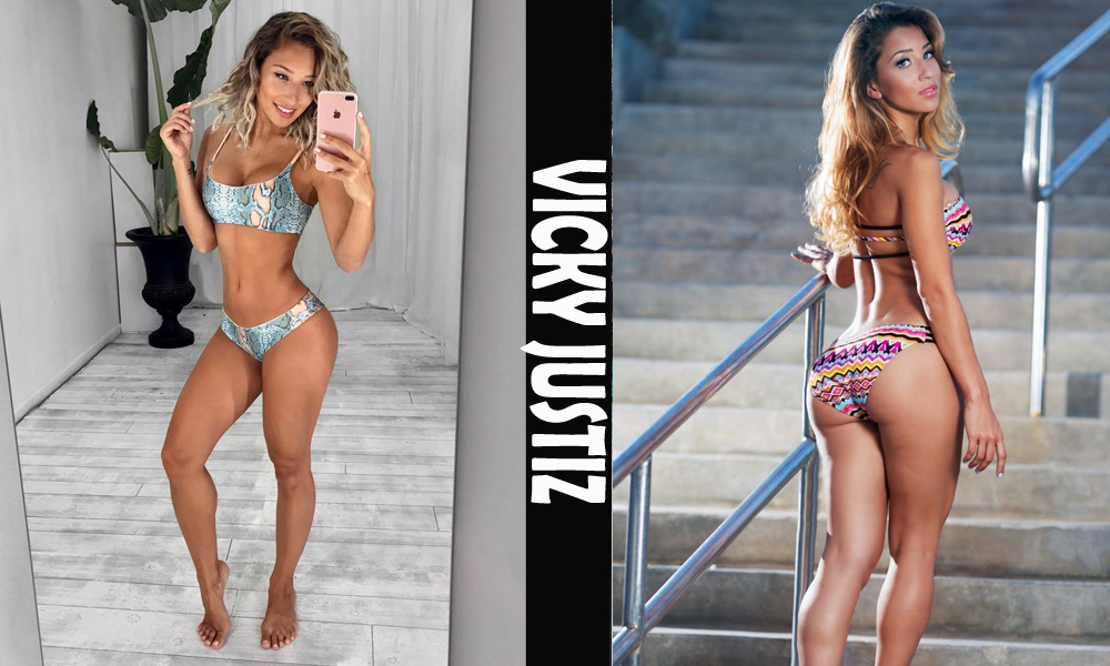 Hot International Fitness Model Vicky Justiz from Moscow, Russia