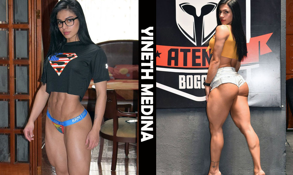 Colombian fitness model Yineth Medina from Bogota, Colombian